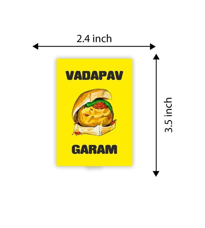 VadaPav Wooden Fridge Magnet Indian Souvenir Gifts | Home & Office Decor Magnet | Kitchen Decot Items